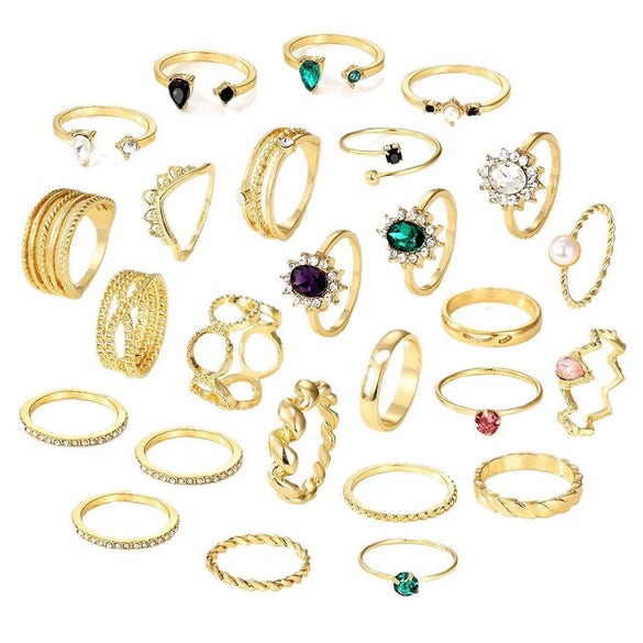 Jewelry Set Mixed Materials Imitation Pearl Rhinestone Heart Water Drop Bell Pattern O Word Chain Highend Minimalist For Women