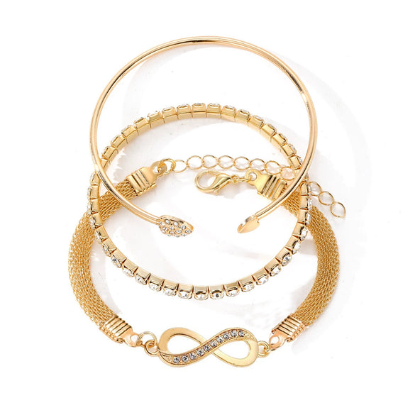 Jewelry Set Mixed Materials With Heart Water Drop Bell Pattern Set With Pearls For Ladies