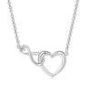 Jewelry Set Necklace And Bracelet Copper Heart Cut Out Love Water Drops Bell Pattern Electroplated For Women Sweet Style