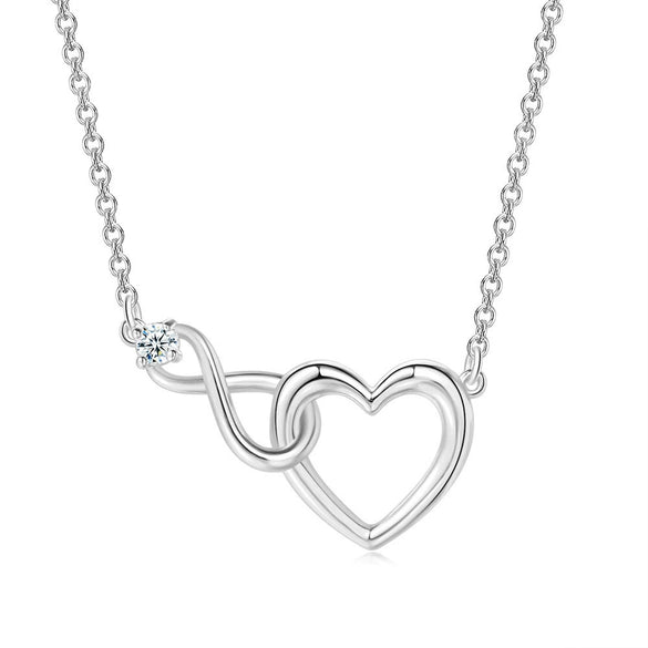 Jewelry Set Necklace And Bracelet Copper Heart Cut Out Love Water Drops Bell Pattern Electroplated For Women Sweet Style