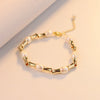 Jewelry Set Pearl Electroplating Women's Freshwater Pearl Splicing Necklace Bracelet Retro Style