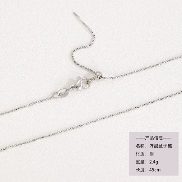 Jewelry Set Pendant Bracelet Necklace Accessories Copper Electroplating Letters Numbers Text Style