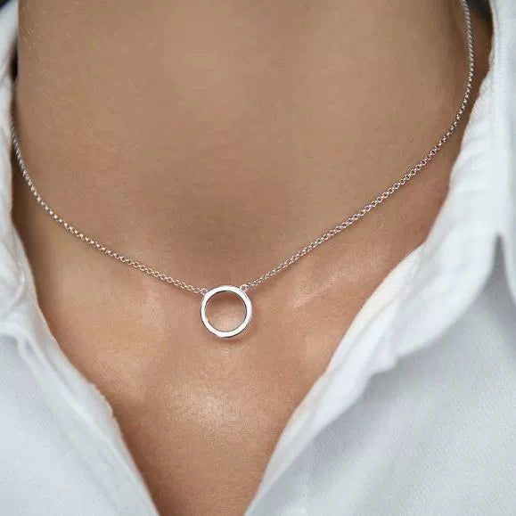 Jewelry Set S925 Silver Circle Earrings Ring Necklace With Cross Crown Roman Numeral Pattern Dripping Glue Design