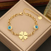 Jewelry Set Stainless Steel Flower Electroplated Clavicle Chain For Women