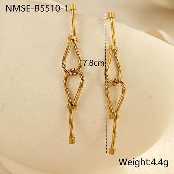 Jewelry Set Stainless Steel Geometric Electroplating For Women