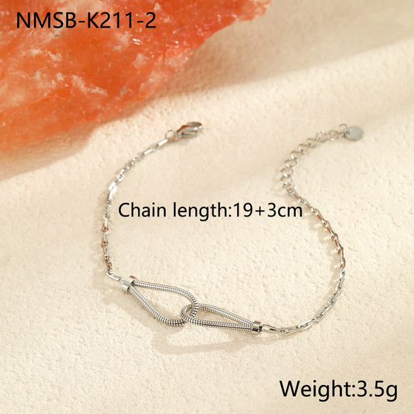 Jewelry Set Stainless Steel Geometric Electroplating For Women