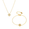 Jewelry Set Stainless Steel Material 18K Real Gold Plated Kitty Pattern