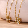 Jewelry Set Stainless Steel Material 18K Real Gold Plated Kitty Pattern