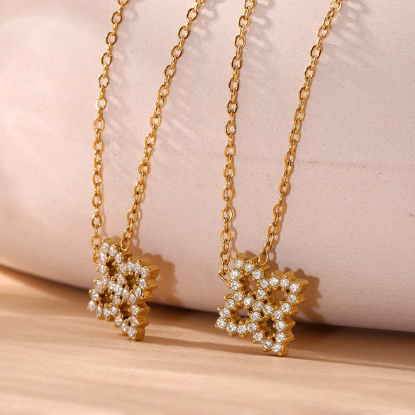 Jewelry Set Stainless Steel Material 18K Real Gold Plated Kitty Pattern