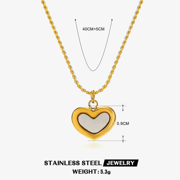 Jewelry Set Stainless Steel Titanium Steel Heartshaped Love Water Drops Bell Electroplated