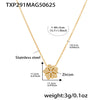 Jewelry Set 316L Stainless Steel 316L Stainless Steel Love Flower Pattern Electroplated For Women