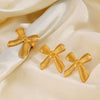 Jewelry Set Titanium Steel Bow 18K Goldplated For Women