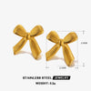 Jewelry Set Titanium Steel Bow 18K Goldplated For Women