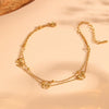 Jewelry Set Titanium Steel Box Chain Bow Pendant With Love Drop Bell Pattern
