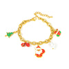 Jewelry Set Titanium Steel Christmas Cartoon Element Electroplating For Women