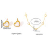 Jewelry Set Titanium Steel Heart Shape Electroplated For Women