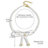 Jewelry Set With Imitation Pearl Beaded Bow Electroplated