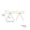 Jewelry Set With Imitation Pearl Beaded Bow Electroplated