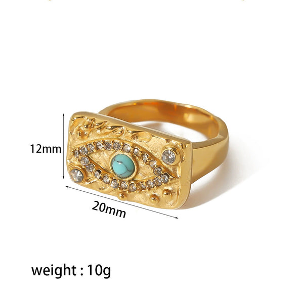 Jewelry Set With Square Pendant Geometric Pattern Stainless Steel Inlaid Zirconium And Electroplating Treatment