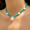 Jewelry Shell Plastic Resin Geometric Star Handmade Ball Chain Women's Necklace