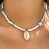 Jewelry Shell Plastic Resin Geometric Star Handmade Ball Chain Women's Necklace