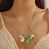 Jewelry Shell Starfish Ceramic Small Fish Pendant Hand Knitted Minimalist Women's Clavicle Chain Necklace