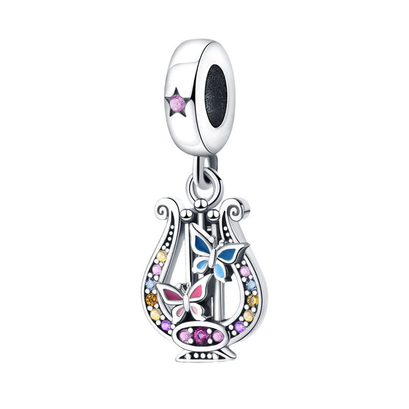 Jewelry Shrimp Leather Single Headphone Recording With Guitar Saxophone Pendant Silver Plated Dripping Oil