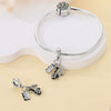 Jewelry Shrimp Leather Single Headphone Recording With Guitar Saxophone Pendant Silver Plated Dripping Oil