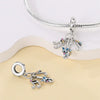 Jewelry Shrimp Leather Single Headphone Recording With Guitar Saxophone Pendant Silver Plated Dripping Oil