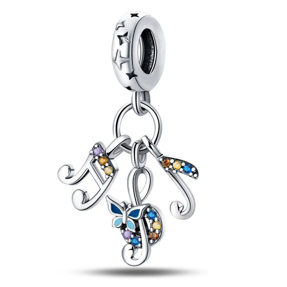 Jewelry Shrimp Leather Single Headphone Recording With Guitar Saxophone Pendant Silver Plated Dripping Oil