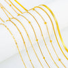 Jewelry Side Clip Bead Chain Stainless Steel Geometric Wave Electroplated Handmade Supplies
