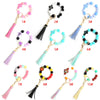 Jewelry Silicone Cartoon Characters Handmade Cross Keychain Rabbit Bag Pendant Bracelet