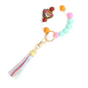Jewelry Silicone Cartoon Characters Handmade Cross Keychain Rabbit Bag Pendant Bracelet