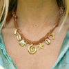 Jewelry Silk Scarf Necklace Pendant Titanium Steel Heart Geometric Electroplating Unisex