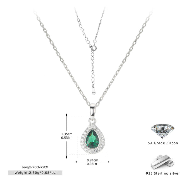 Jewelry Silver Doublelayer Pendant Earrings And Necklace Light Luxury Ochain Electroplating