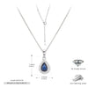 Jewelry Silver Doublelayer Pendant Earrings And Necklace Light Luxury Ochain Electroplating