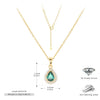 Jewelry Silver Doublelayer Pendant Earrings And Necklace Light Luxury Ochain Electroplating
