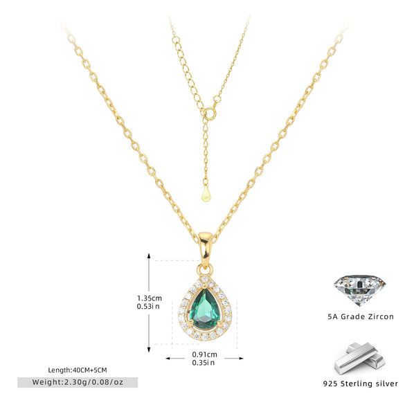 Jewelry Silver Doublelayer Pendant Earrings And Necklace Light Luxury Ochain Electroplating