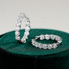 Jewelry 925 Silver Moissanite Earrings Fashion Geometric Style For Women
