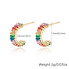 Jewelry Silver 925 Retro Elegant Rectangle Pattern Inlay Zircon Earring Ring Set