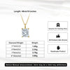 Jewelry Silver Zircon Geometric Square Necklace For Women Electroplated O Word Chain