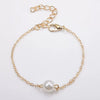 Jewelry Simple Fashion Single Imitation Pearl Chain Bracelet Lady Bracelet