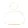 Jewelry Simple Sequin Tassel Cross Geometric Iron Chain Electroplated Women's Body Chain