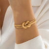 Jewelry Snake Bone Chain Bracelet Iron Chain Geometric Electroplating Style For Women