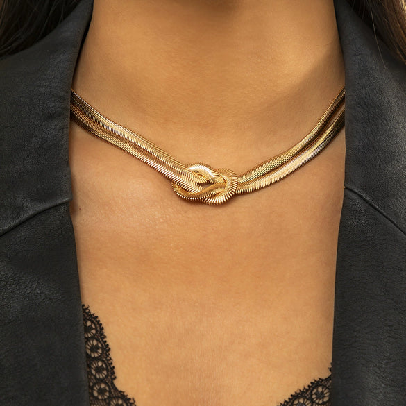 Jewelry Snake Bone Chain Bracelet Iron Chain Geometric Electroplating Style For Women