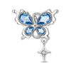 Jewelry Snowflake Christmas Tree Bell Socks Charm Bead Pendant 925 Sterling Silver Dripping Oil Original Design Festival Elements