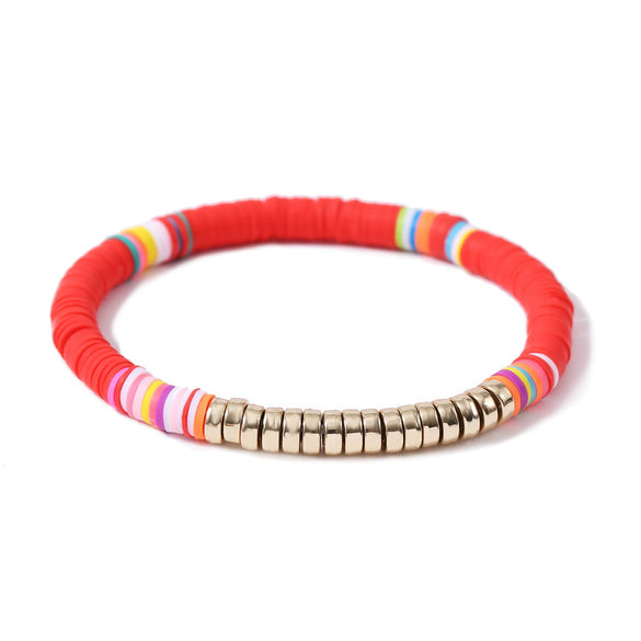 Jewelry Soft Pottery Bracelet Geometric Handmade For Girls