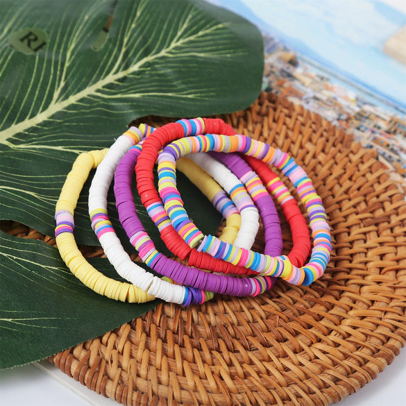 Jewelry Soft Pottery Bracelet Geometric Handmade For Girls