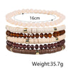 Jewelry Soft Pottery Crystal Beaded Bohemian Geometric Bracelet