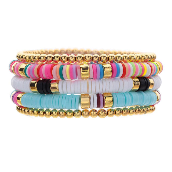 Jewelry Soft Pottery Geometric Handmade Bracelet